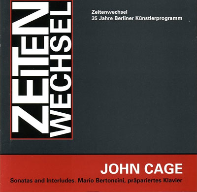 JOHN CAGE : Zeitenwechsel I - Sonatas and Interludes - ウインドウを閉じる