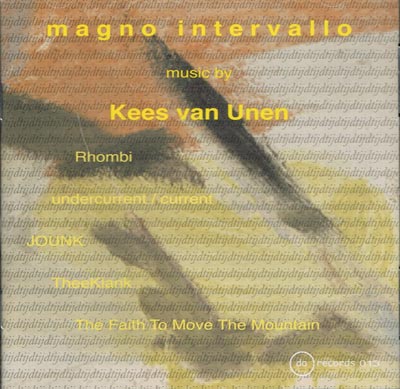 KEES VAN UNEN : Magno Intervallo - Click Image to Close