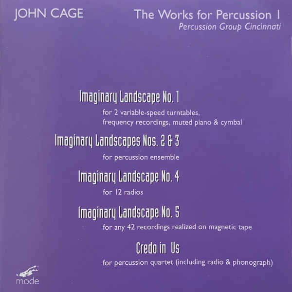 JOHN CAGE : The works for percussion I - ウインドウを閉じる