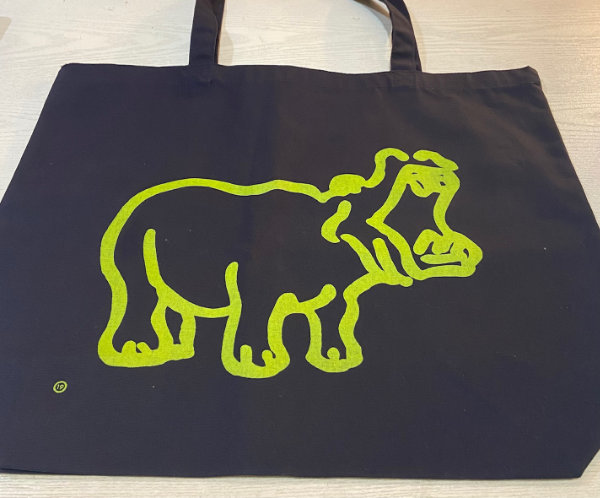 19 / JUKE : Tote-Bag (Black - Yellow-green)