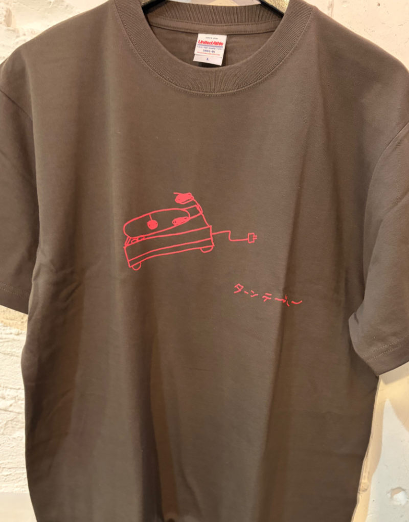 毛利桂 : ターンテーブル Tシャツ（チャコール）