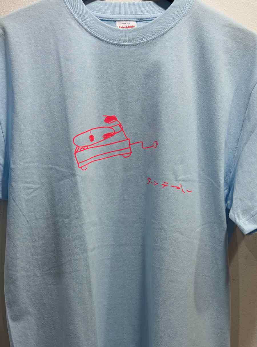 毛利桂 : ターンテーブル Tシャツ（ライトブルー）