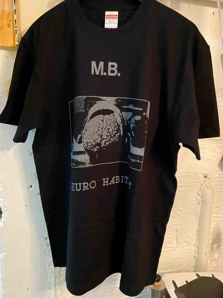 MAURIZIO BIANCHI / M.B. : Official 'Neuro Habitat' T-shirt (黒) - ウインドウを閉じる