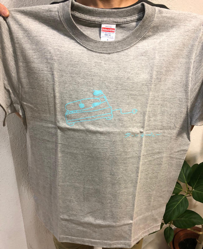 毛利桂 : ターンテーブル Tシャツ（ミックスグレー）