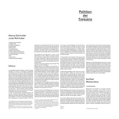 MARCUS SCHMICKLER & JULIAN ROHRHUBER : Politiken der Frequenz - Click Image to Close