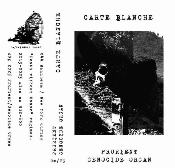 GENOCIDE ORGAN / PRURIENT : Carte Blanche