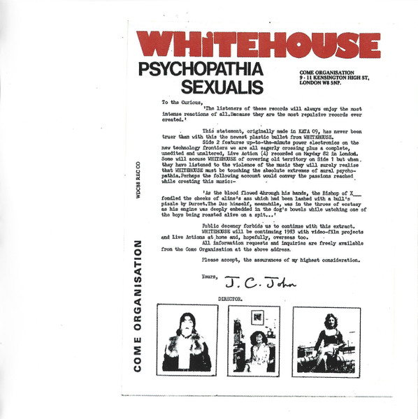 WHITEHOUSE : Psychopathia Sexualis